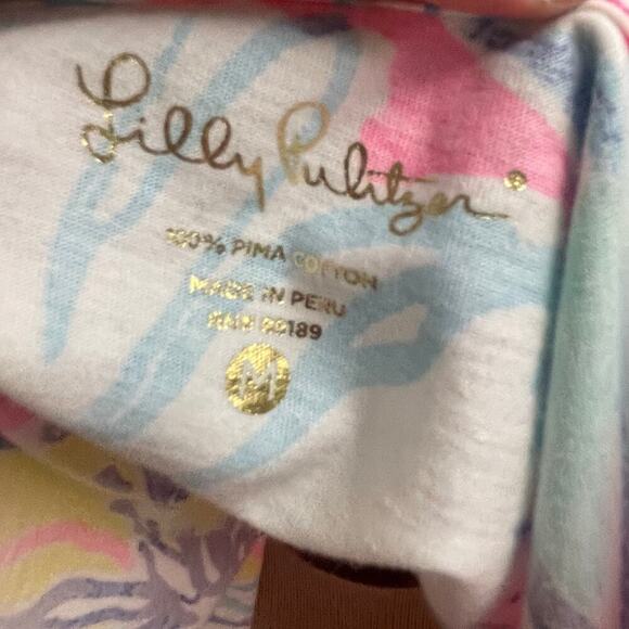 Lilly Pulitzer Medium Womens Dress Cotton 3/4 Sleeve Marlow Swept By The Tide - Picture 2 of 3